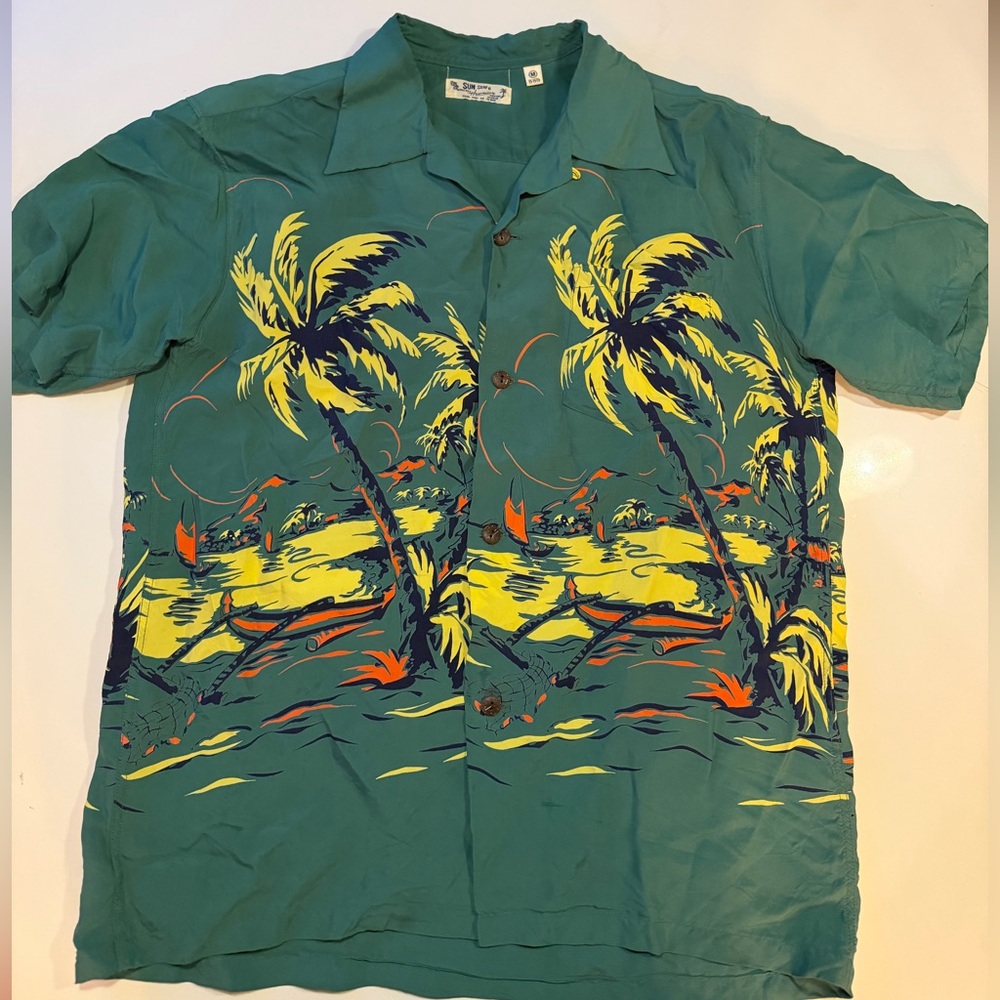 Sun surf Rayon Aloha shirt